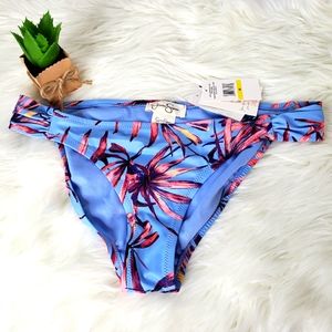 Jessica Simpson Lilac Floral Bikini Bottom M
